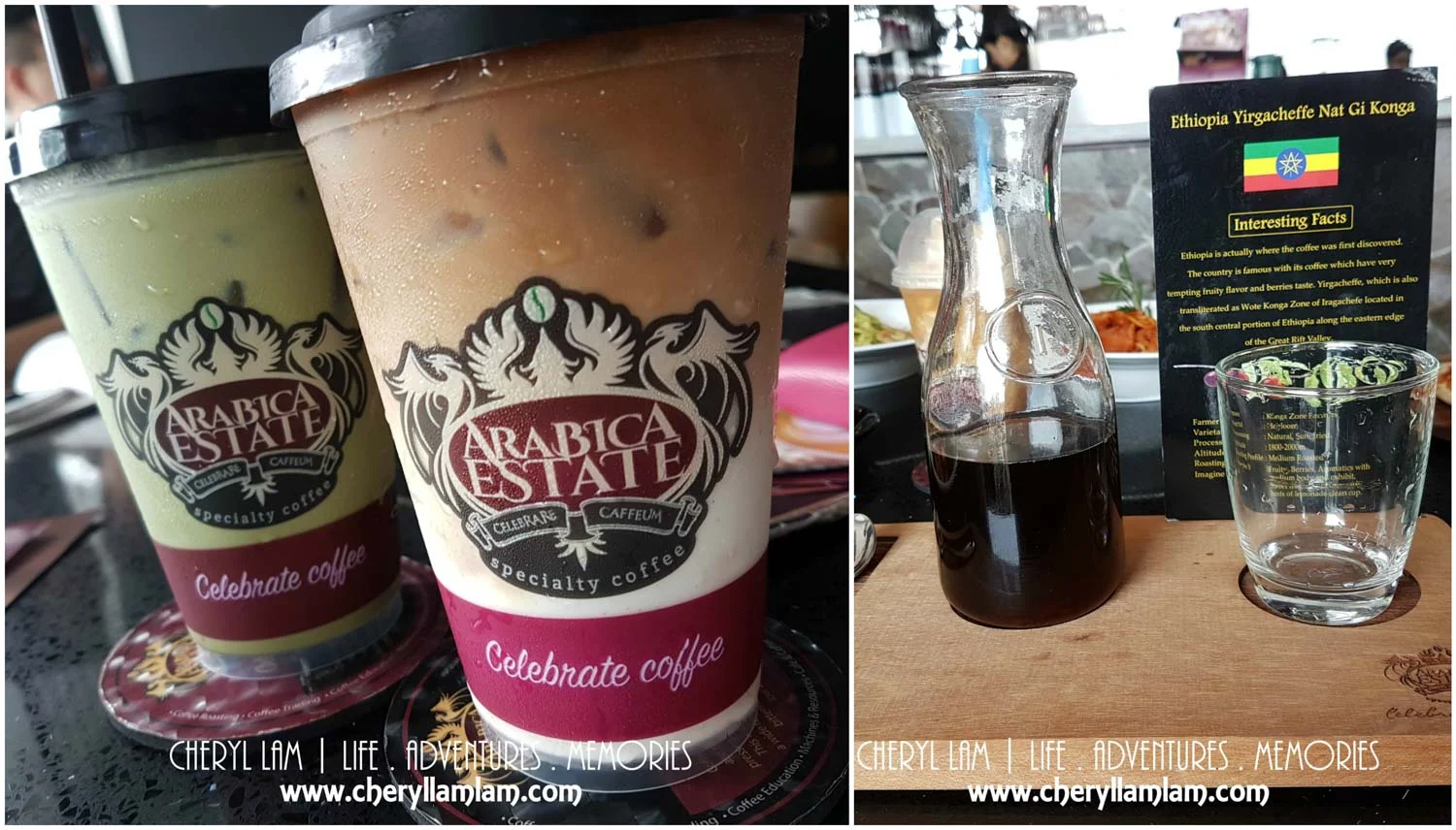 Ice Matcha Latte ; Chi Chi ; Hand-brewed coffee