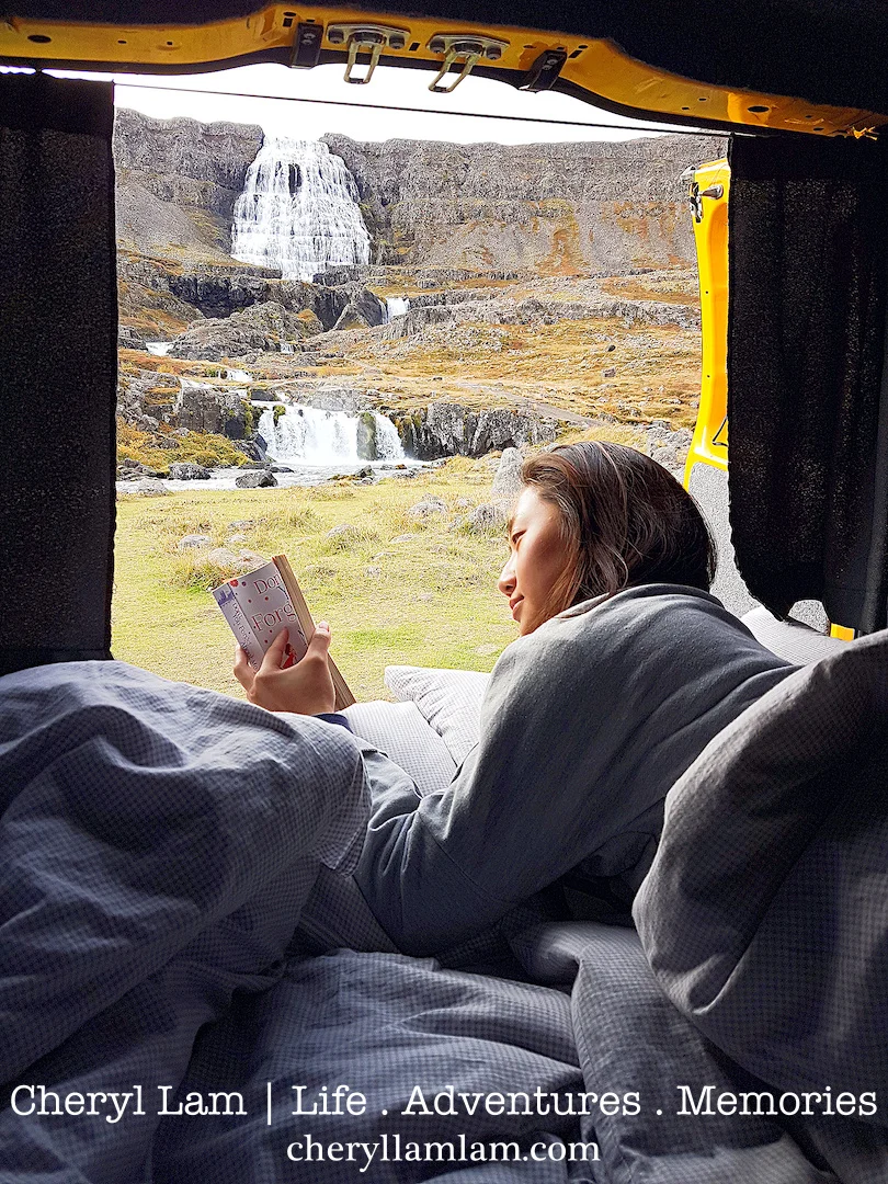 One of my favourite! Woke up to Dynjandi waterfall, what more could I ask for?