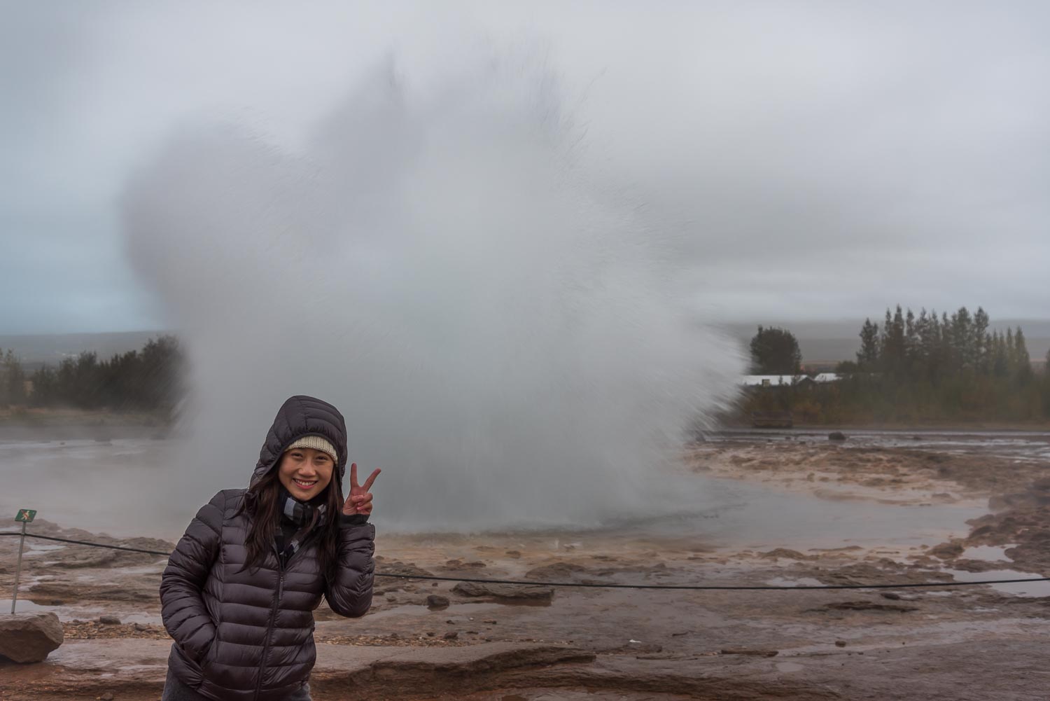 It was very windy hence the scattered eruption XD