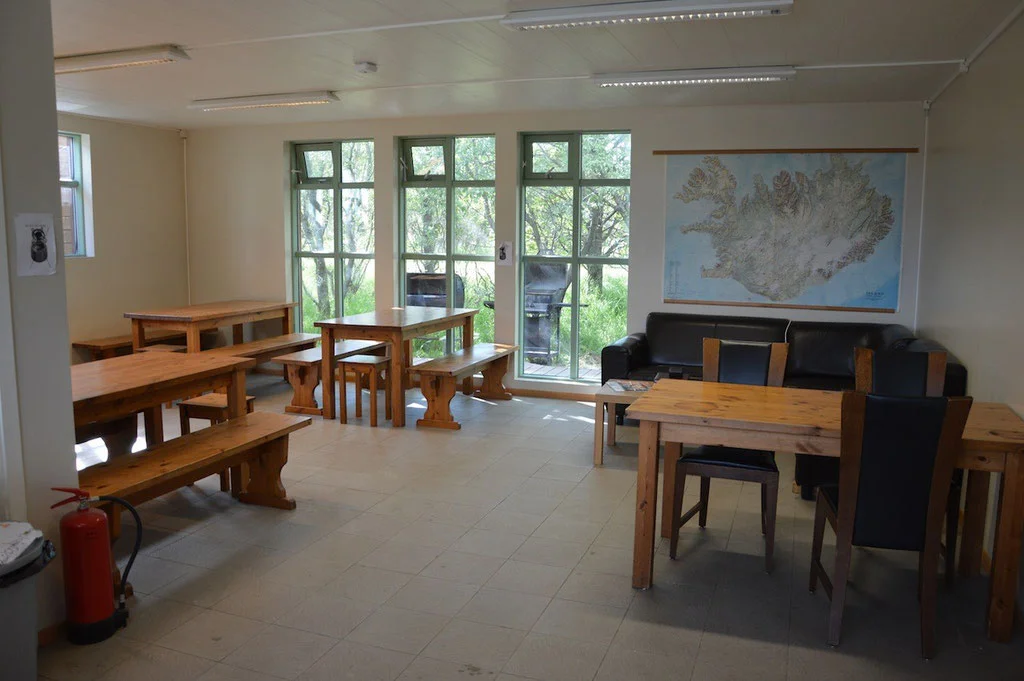 Cooking and dining area. Photo: Gesthus.is