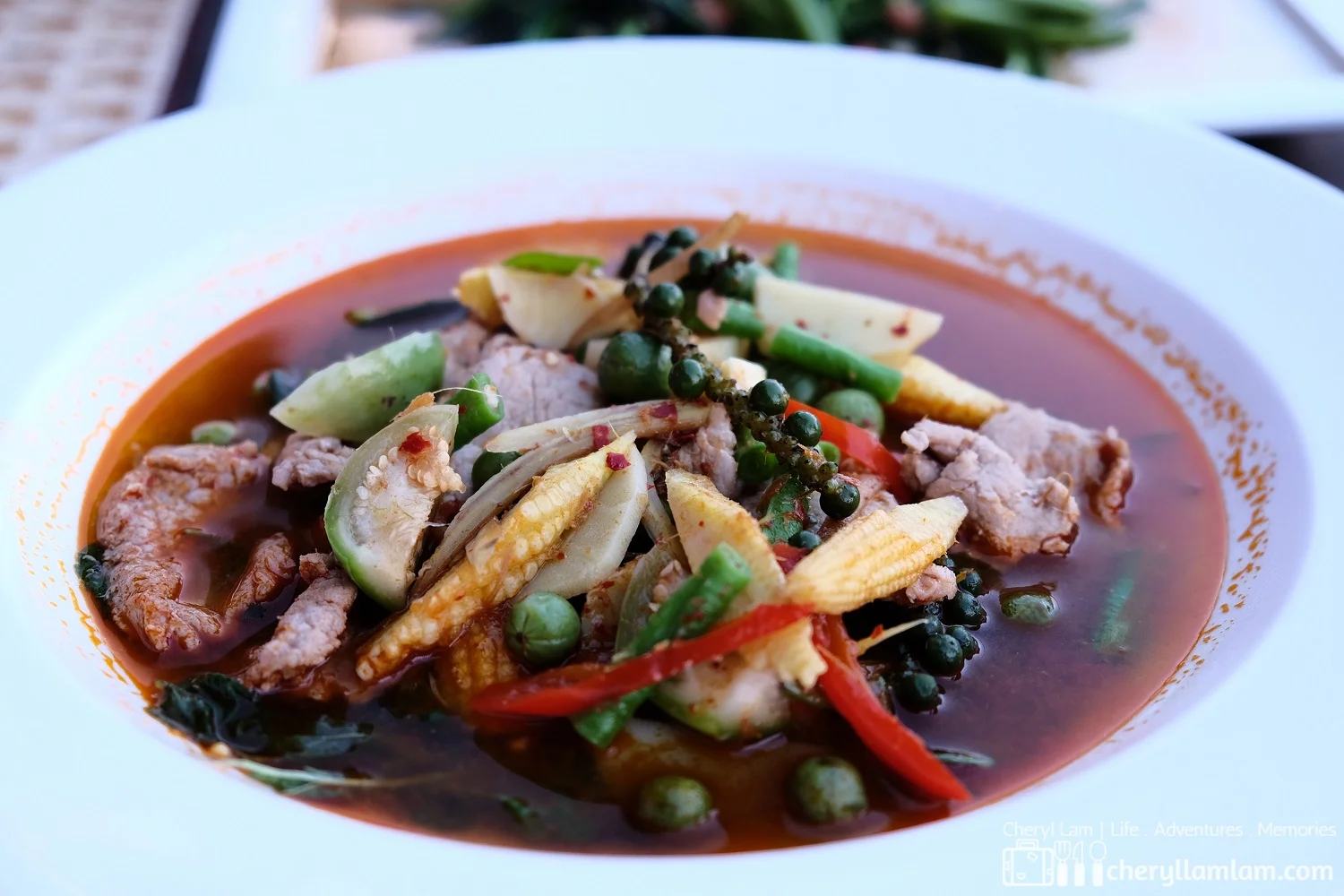 Jungle curry - a Burmese influenced medium spiced curry without coconut milk