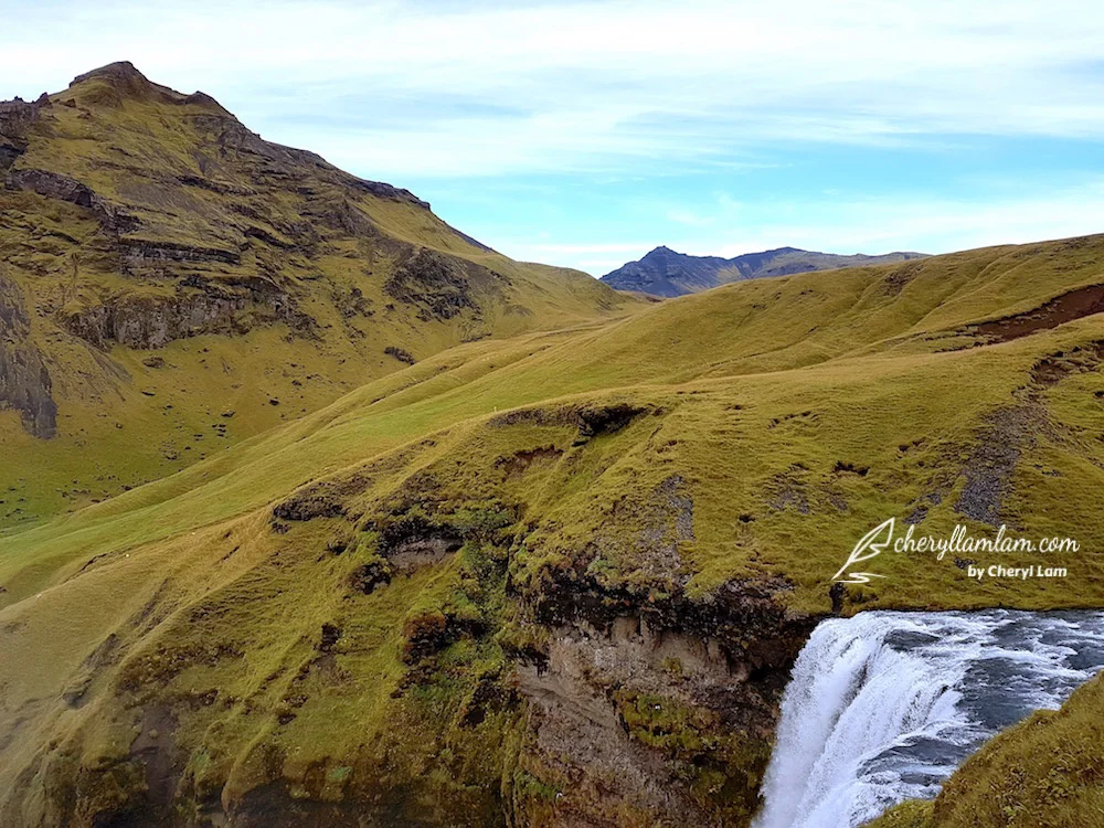 At the top of Skogarfoss