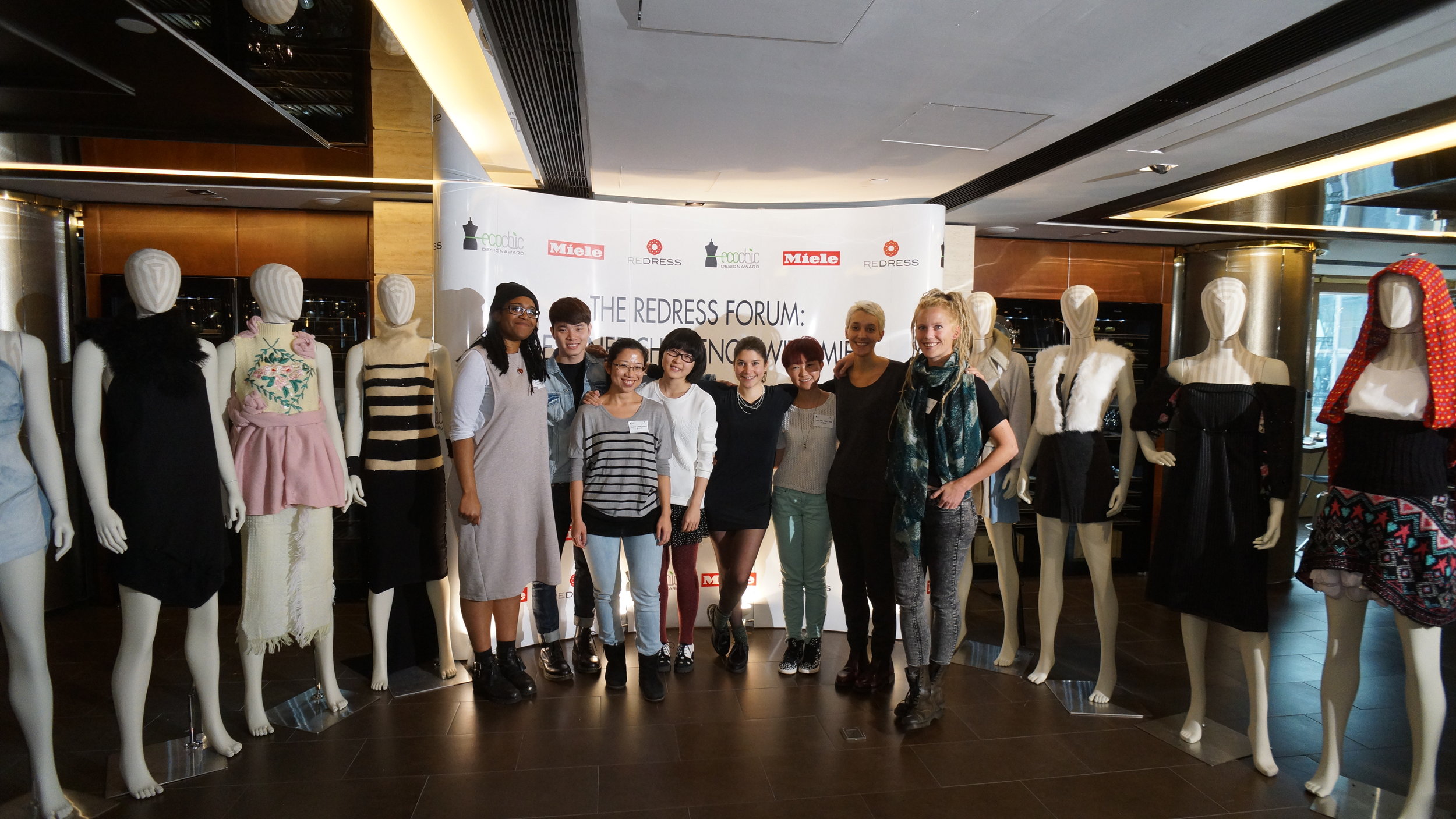 The Redress Forum Designer Challenge with Miele. Our The EcoChic Design Award 2013 finalists and their creations from the challange.JPG