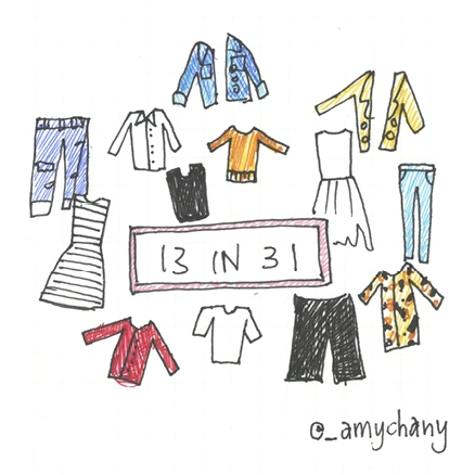 What I learned from wearing only 13 pieces of clothing in 31 days