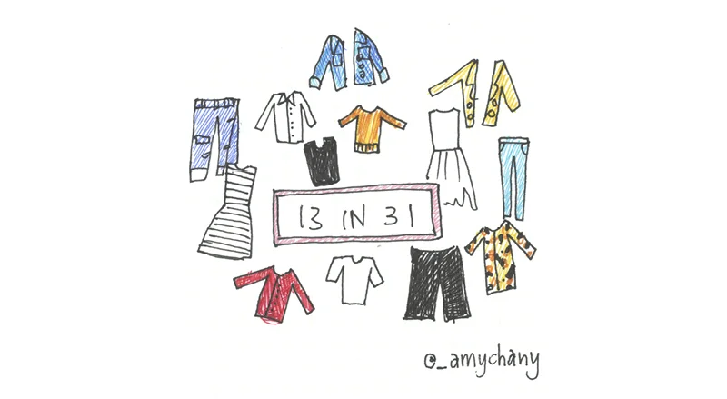 What I learned from wearing only 13 pieces of clothing in 31 days