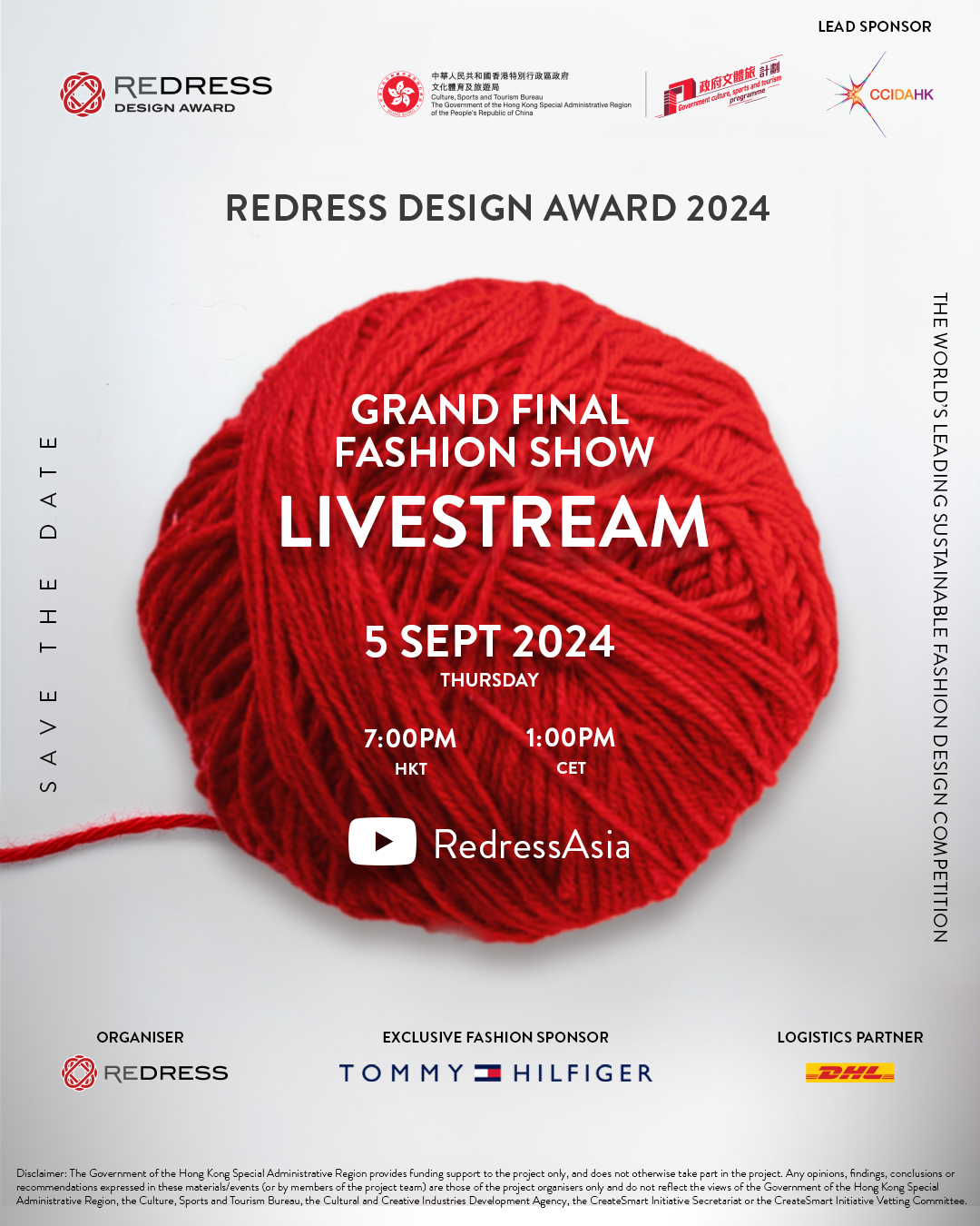 Redress Design Award 2024 Grand Final Fashion Show Livestream