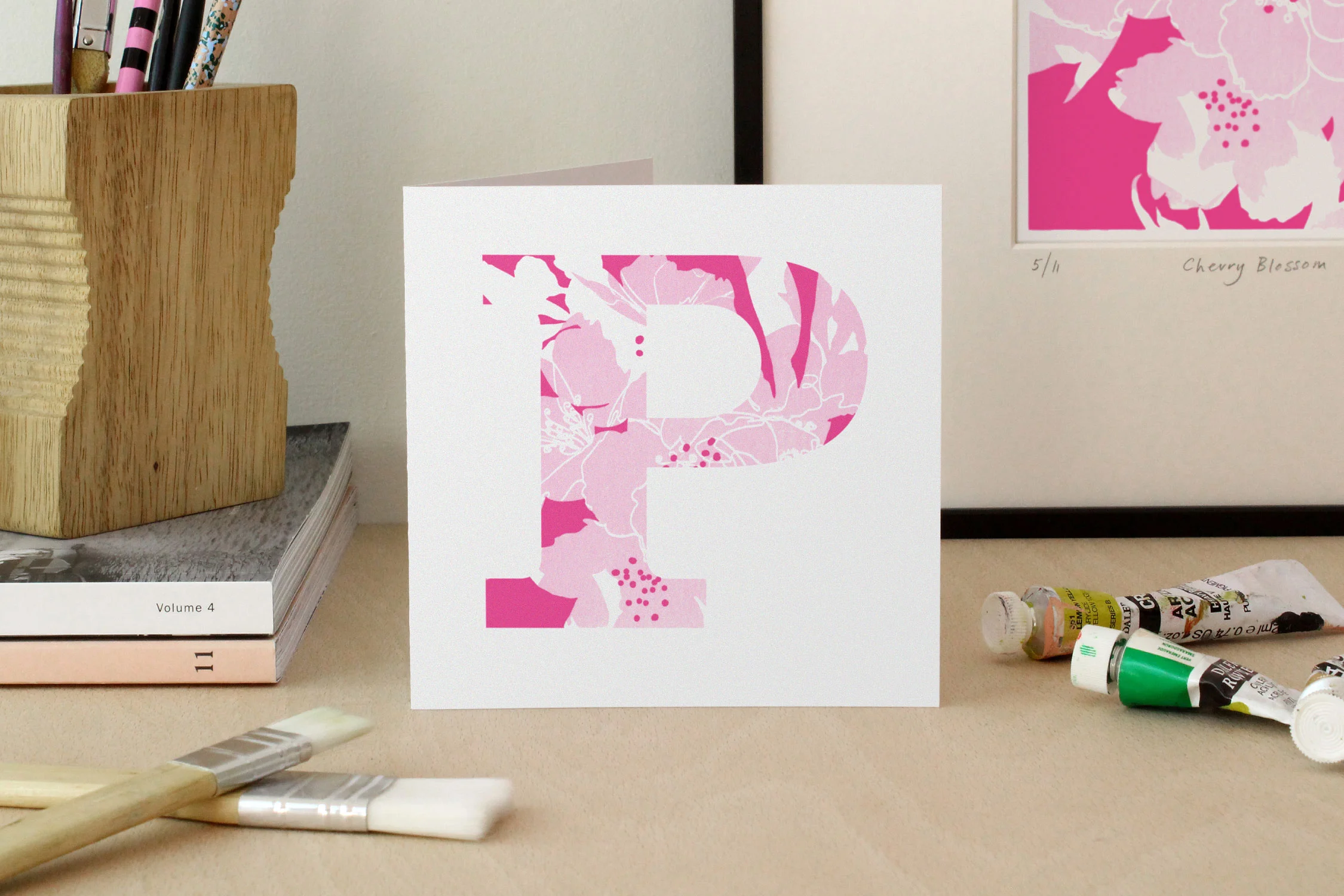 Pink 'Cherry Blossom' | Letters