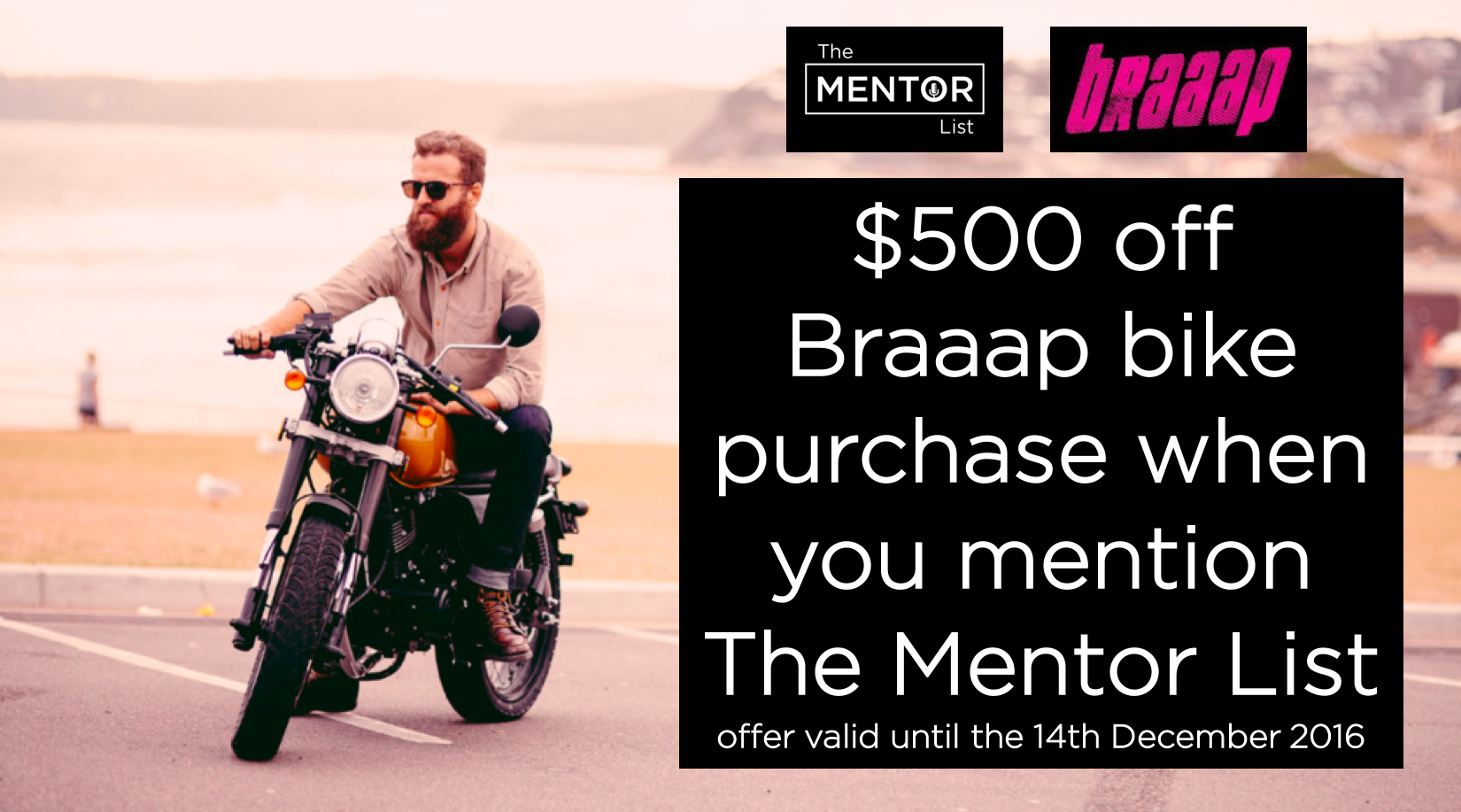 Braaap $500 off