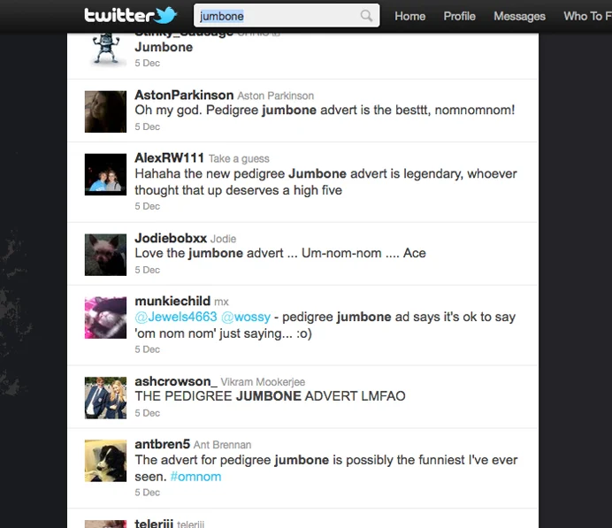   Twitter reaction  A sample of the positive buzz around Jumbone 
