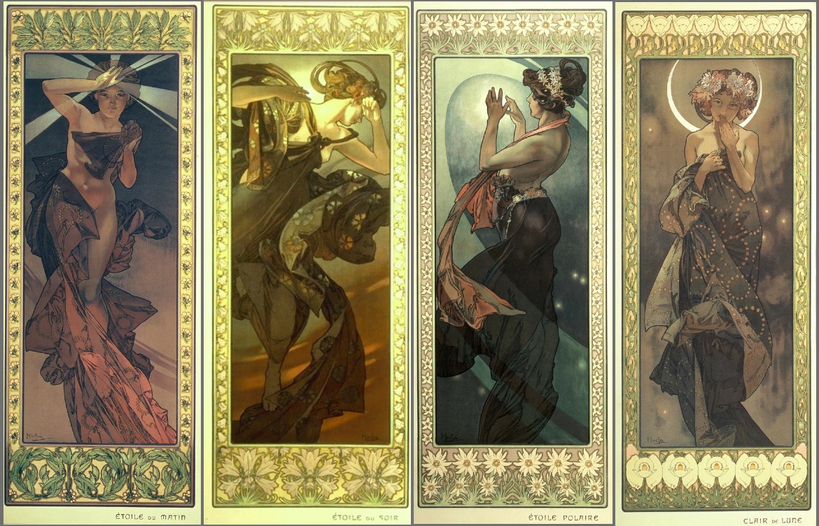 Moon and Stars - Alphonse Mucha