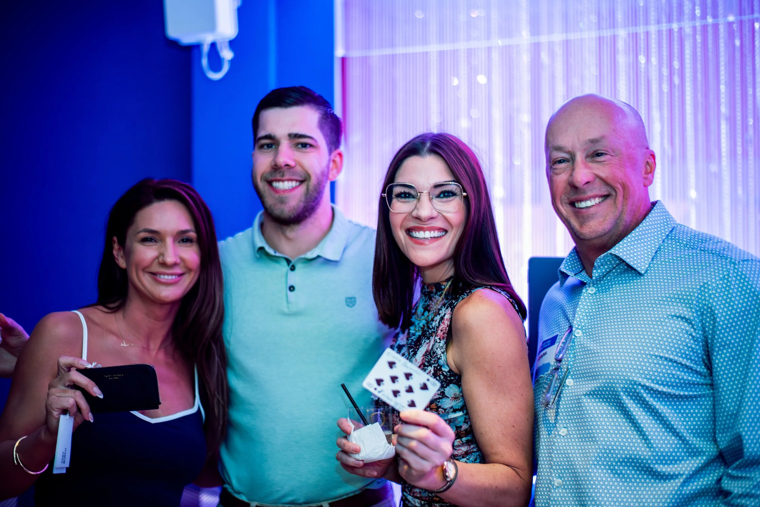 Attendees at the ICology Presidents Club Happy Hour at the Chandelier Bar during Transform 2026.