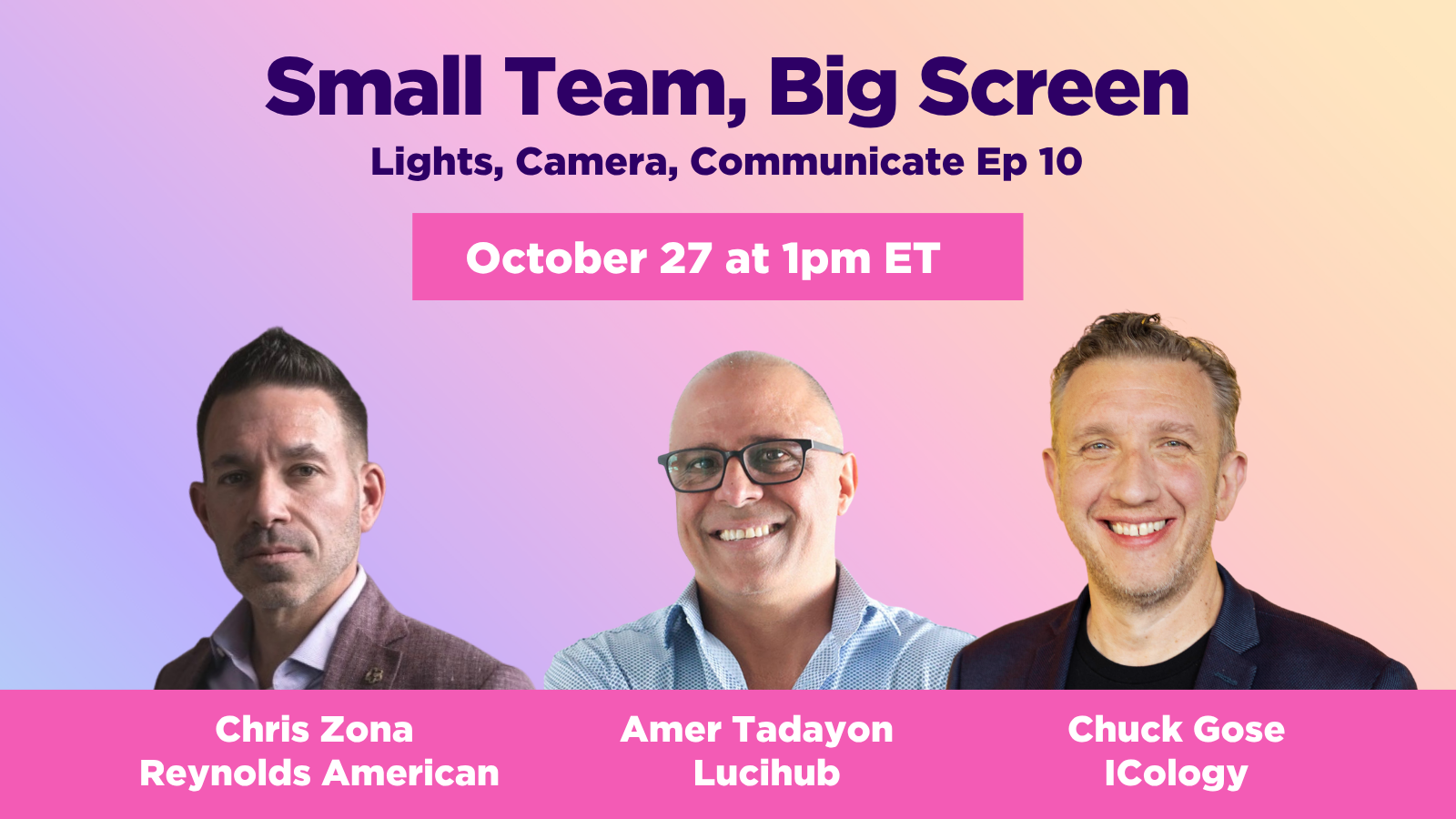 Small team, big screen: Scaling executive video without scaling the team