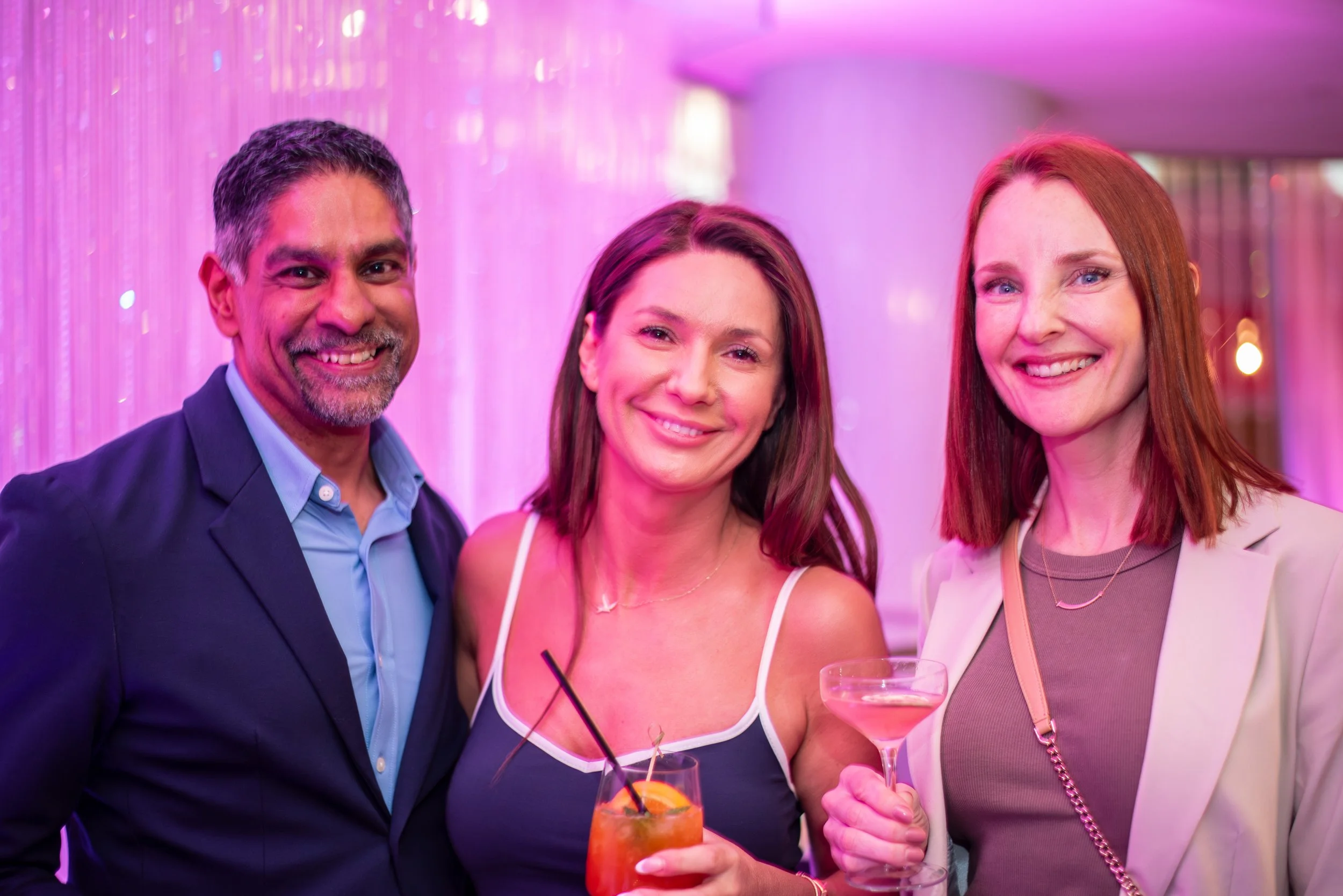 Attendees at the ICology Presidents Club Happy Hour at the Chandelier Bar during Transform 2026.