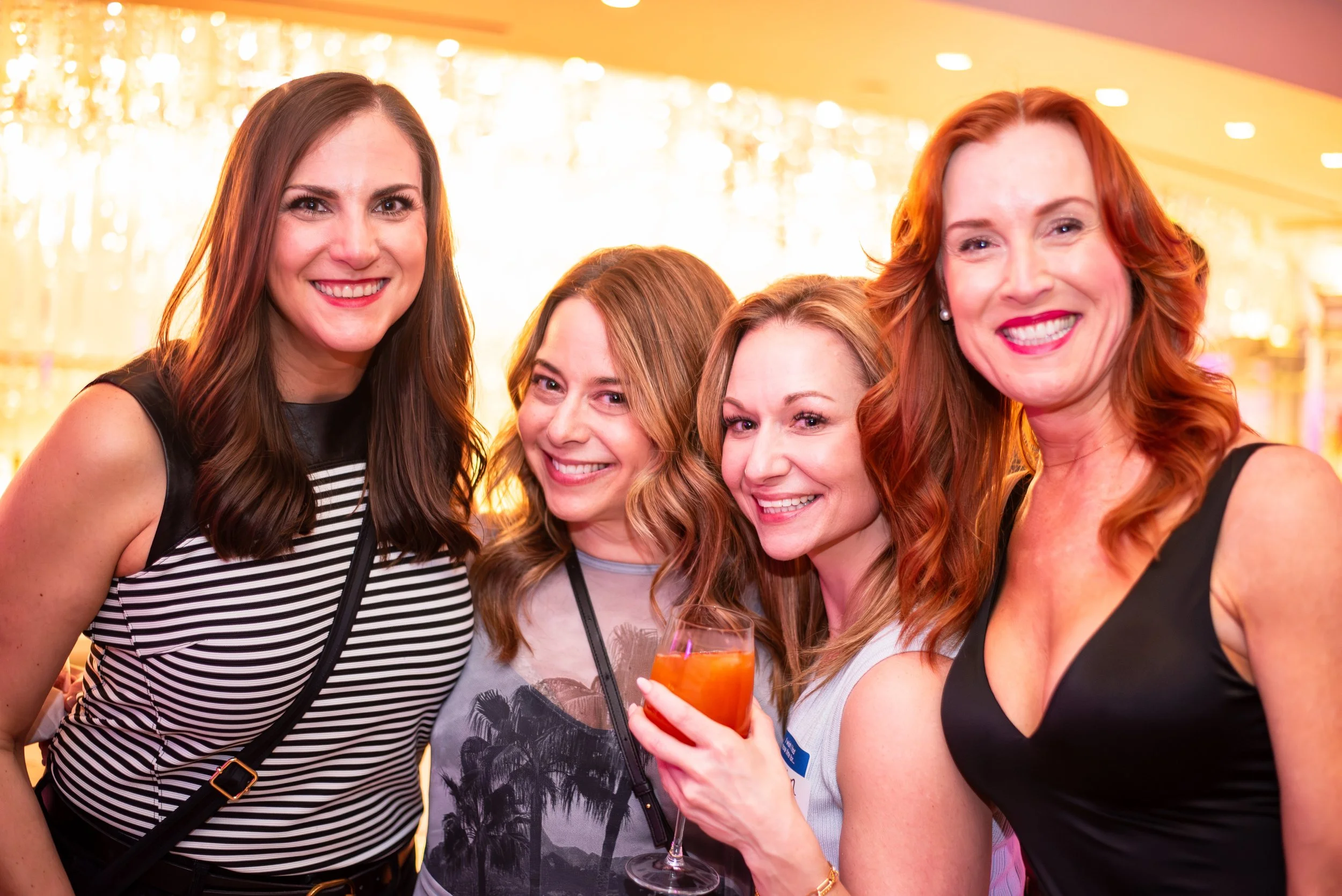 Lindsey Turner, Ann Melinger, Erin Sherwood and Kristin Hancock at the ICology Presidents Club Happy Hour at the Chandelier Bar, Cosmopolitan, Las Vegas, during Transform 2026.