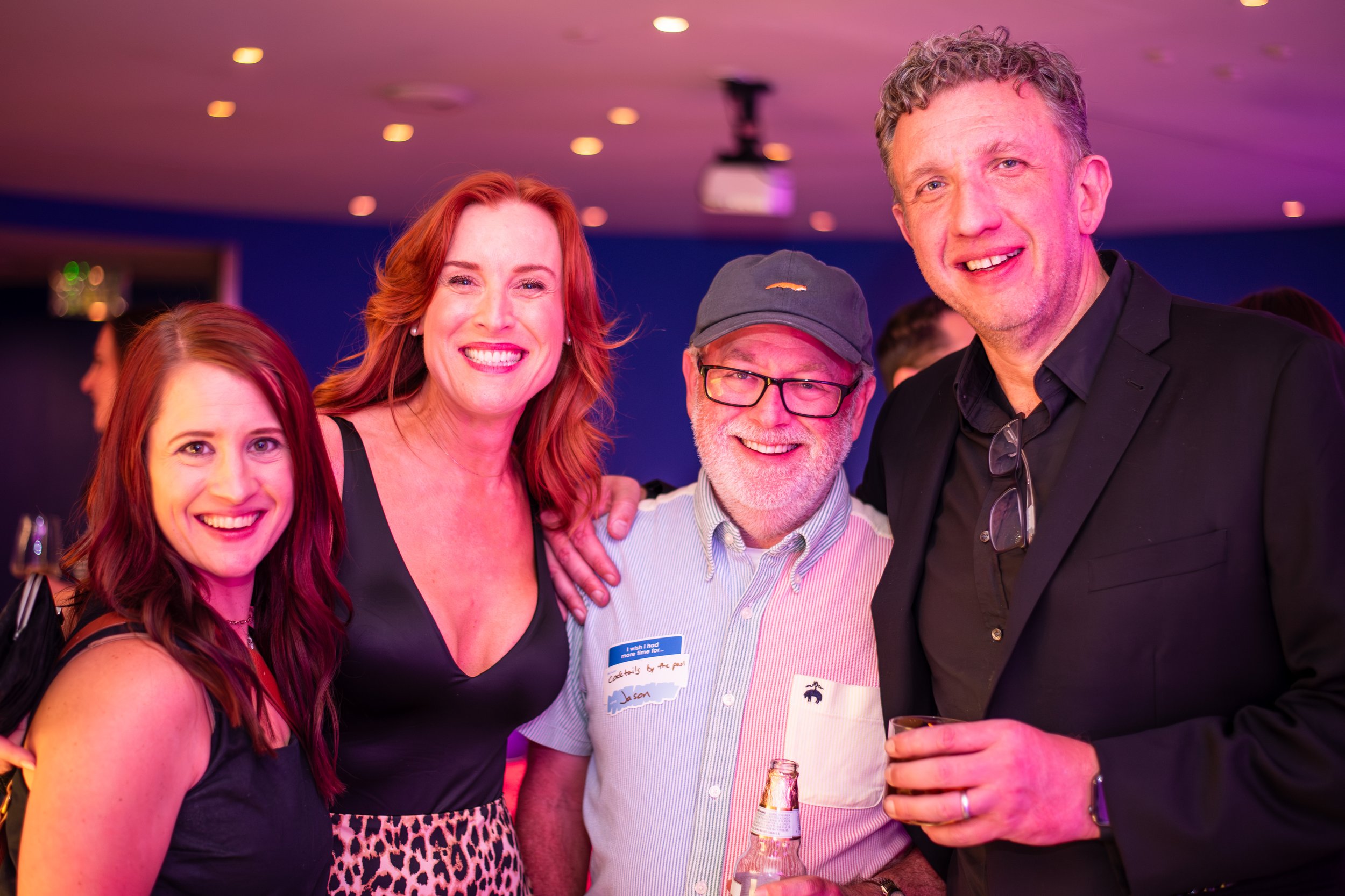 Kristin Cooke, Kristin Hancock, Jason Anthoine and Chuck Gose at the ICology Presidents Club Happy Hour at the Chandelier Bar, Cosmopolitan, Las Vegas, during Transform 2026.