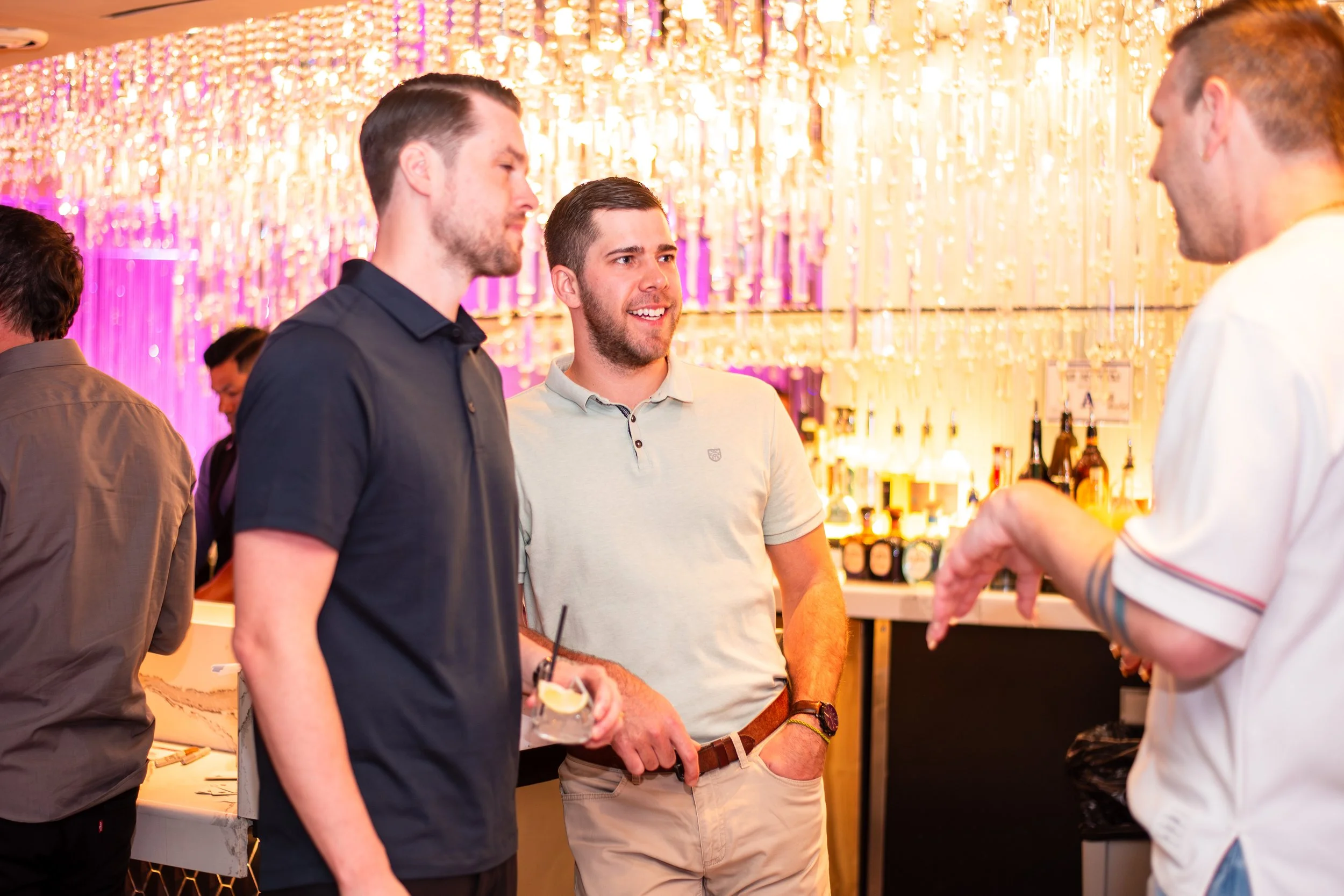 ContactMonkey ttendees networking at the ICology Presidents Club Happy Hour at the Chandelier Bar, Cosmopolitan, Las Vegas, during Transform 2026.