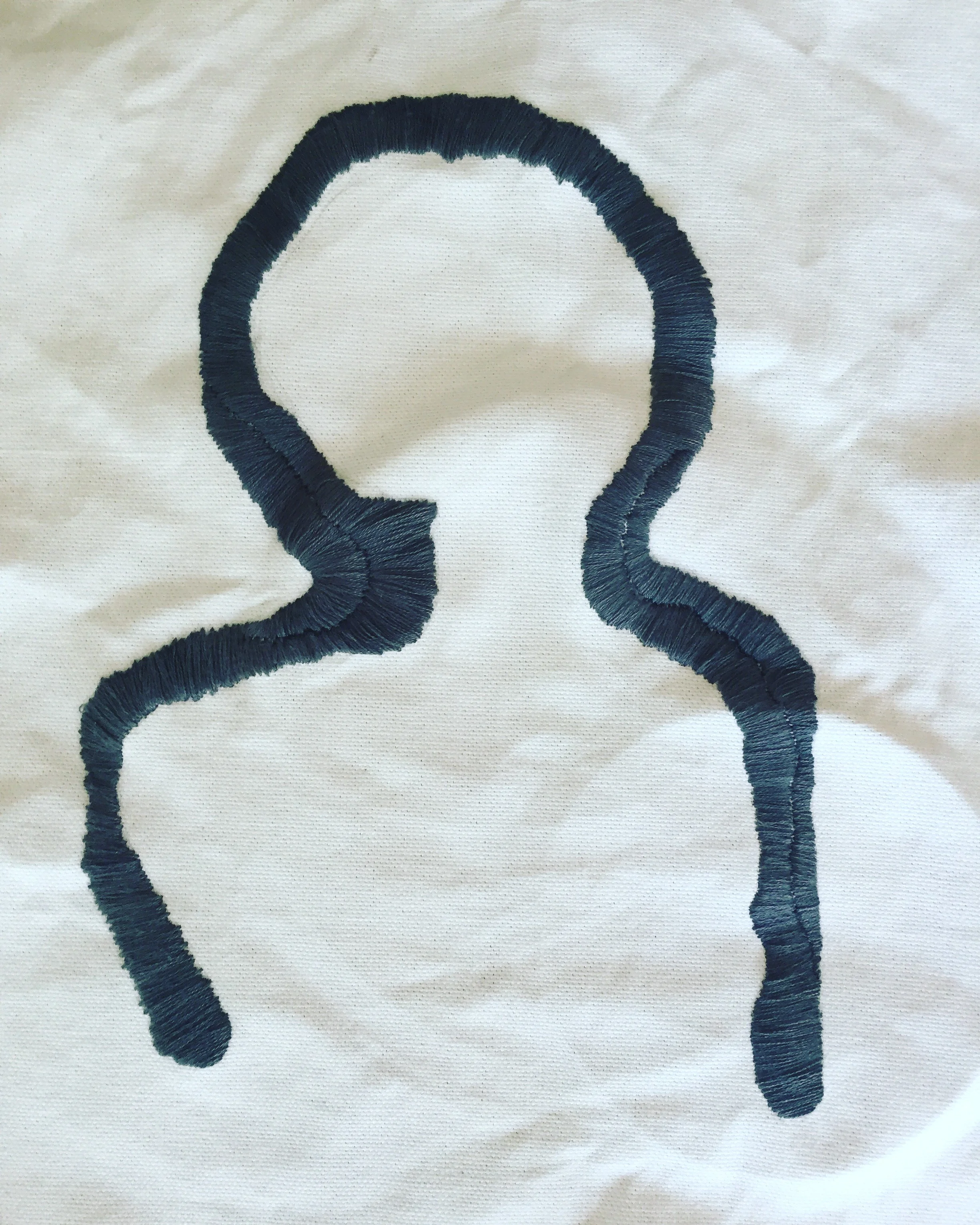 SATIN STITCH ON CANVAS