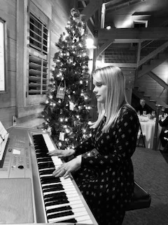 Performing at a Christmas party