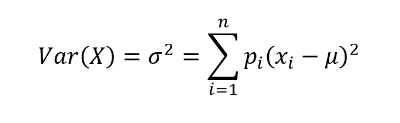 Variance Formula applied to sports trading