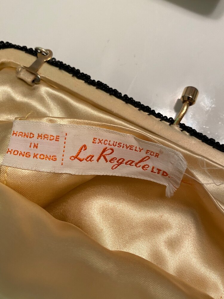 Black and Gold La Regale Ltd. Handbag