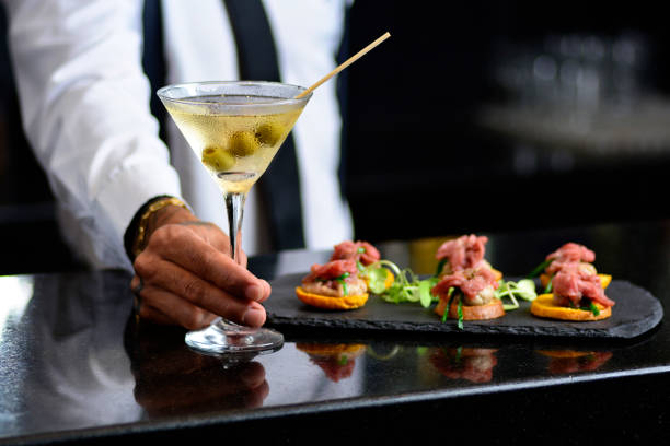 A delicious fresh cocktail curated by a master mixologist in your home and paired with delicious matching flavours and textures