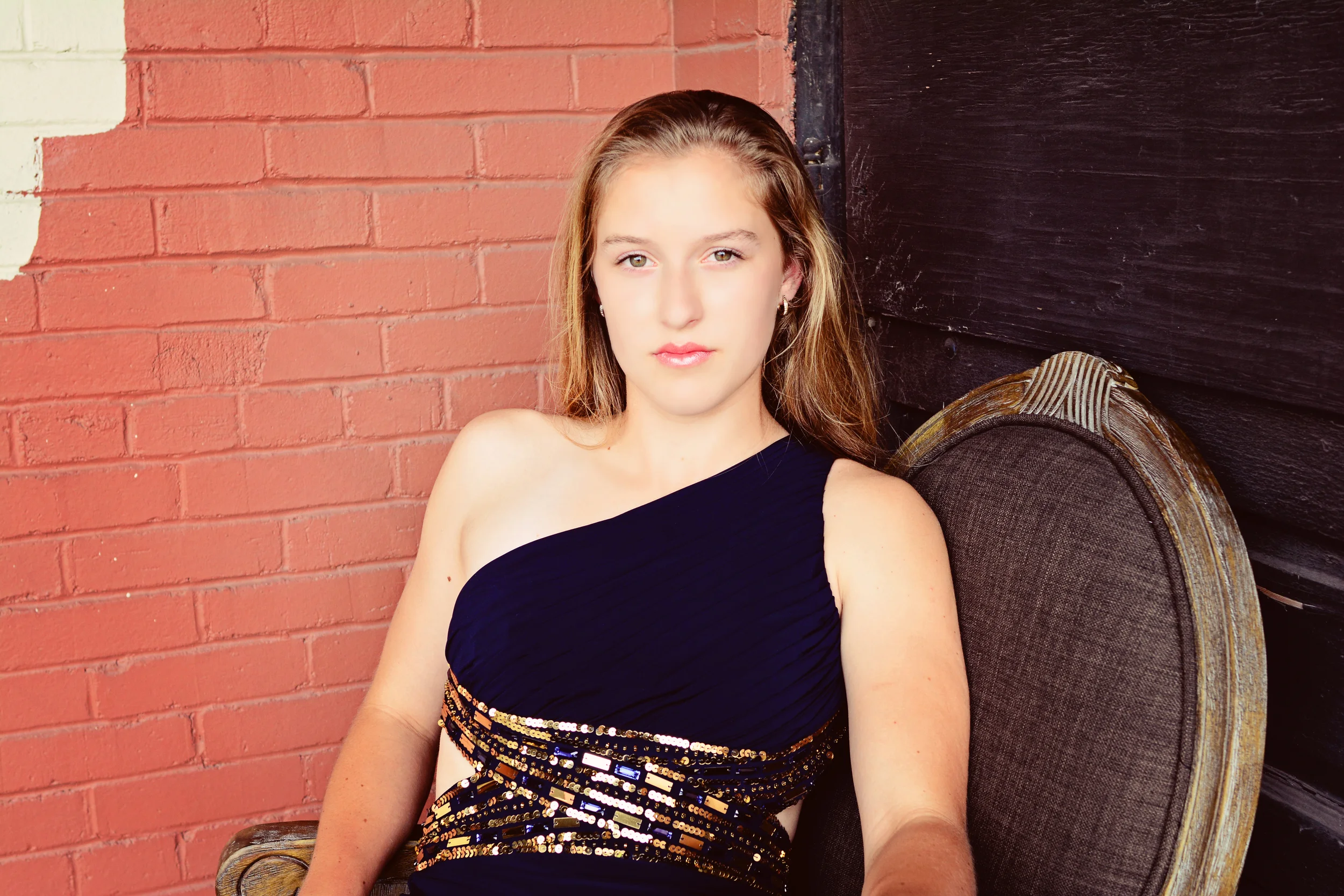 neon district Norfolk senior portrait Jan Casper Photography Virginia