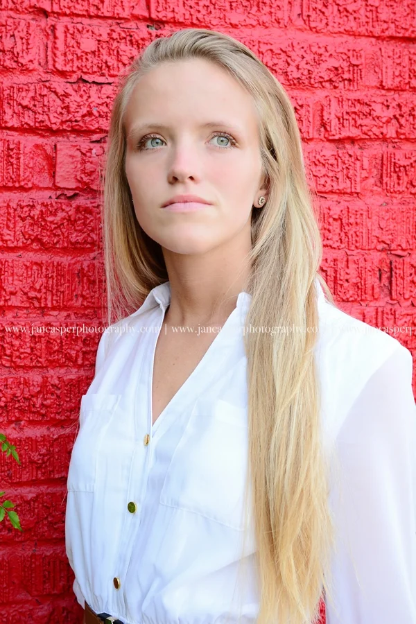 Norfolk Neon District Virginia senior portrait Jan Casper Photography