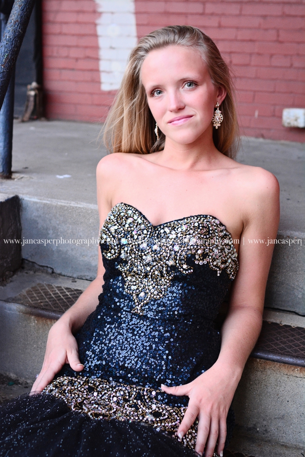 Norfolk Neon District Virginia senior portrait Jan Casper Photography