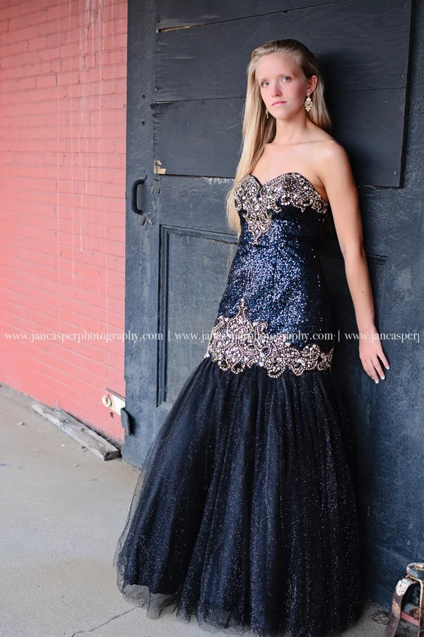 Norfolk Neon District Virginia senior portrait Jan Casper Photography