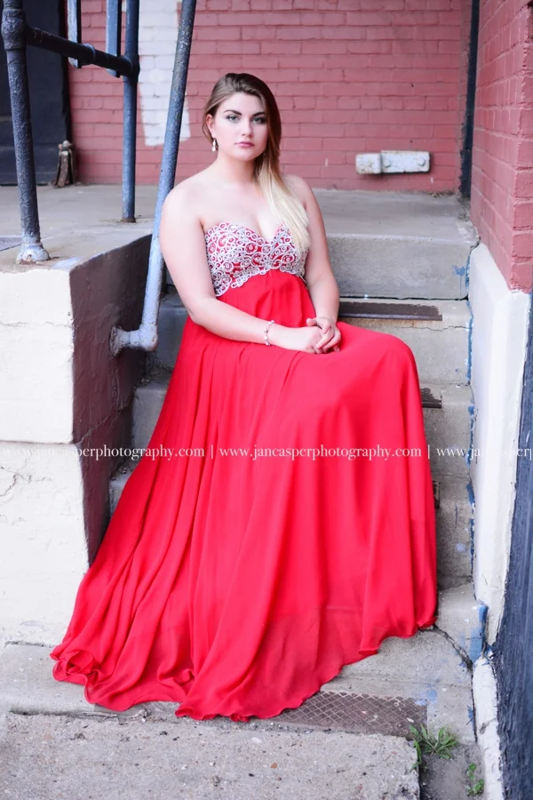 Neon District Norfolk Virginia senior portrait Jan Casper Photography