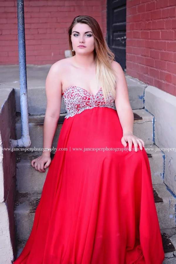 Neon District Norfolk Virginia senior portrait Jan Casper Photography