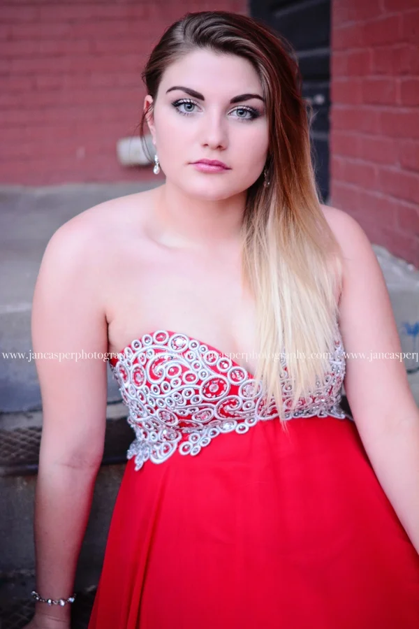 Neon District Norfolk Virginia senior portrait Jan Casper Photography