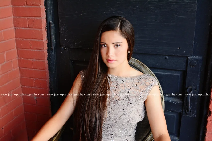 neon district Norfolk Virginia senior portrait Jan Casper Photography