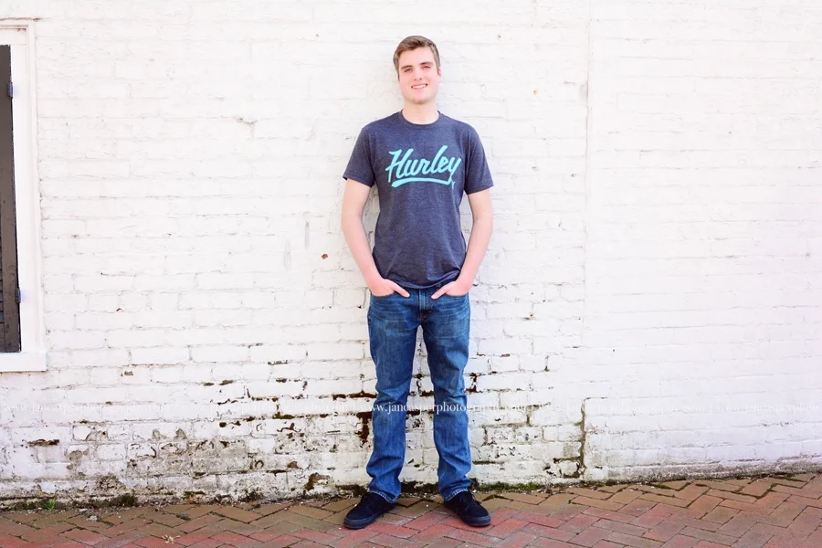 downtown Norfolk Freemason senior portrait Jan Casper Photography Virginia