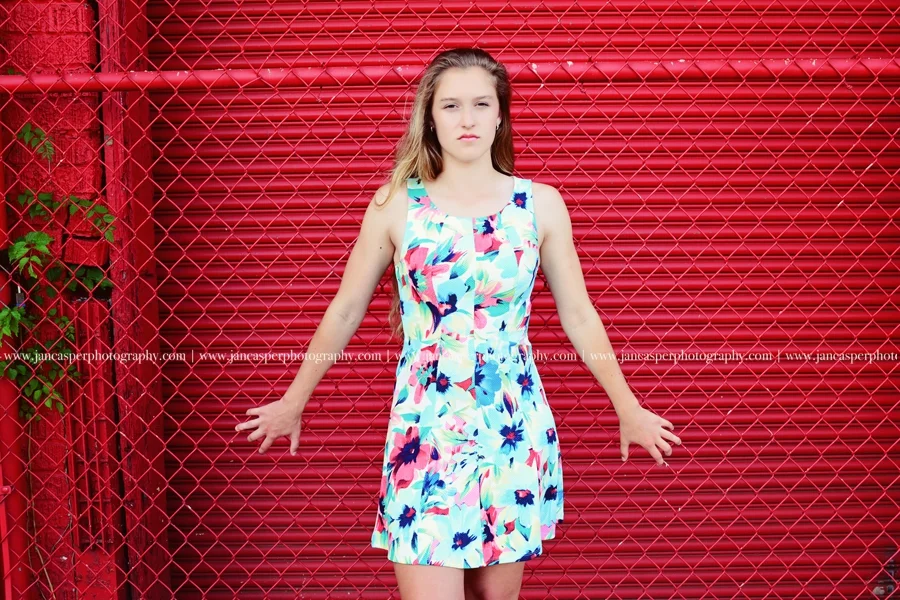 neon district Norfolk Virginia senior portrait Jan Casper Photography