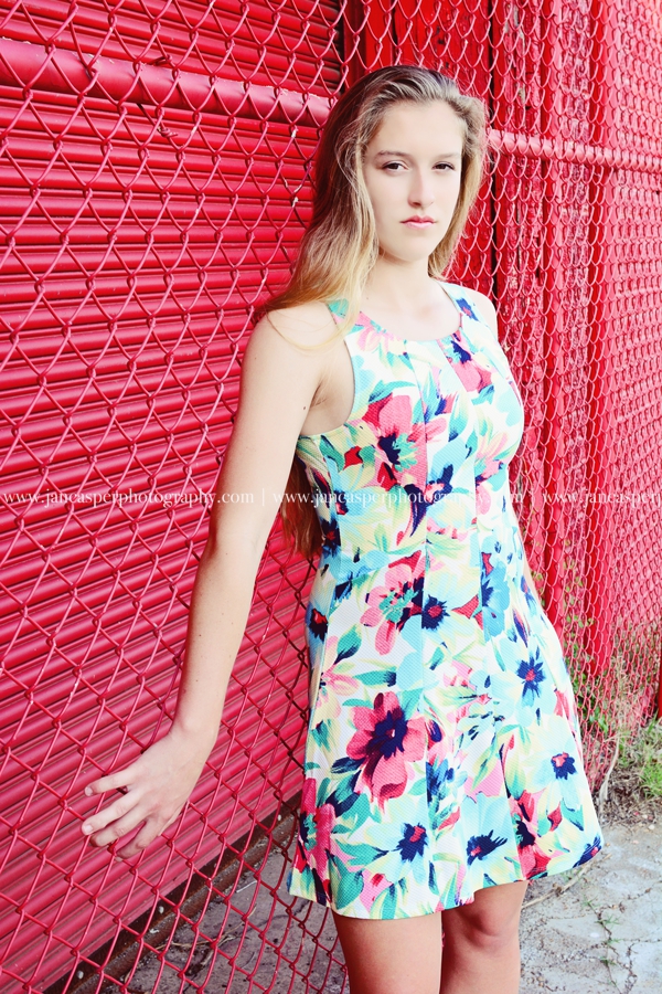 neon district Norfolk Virginia senior portrait Jan Casper Photography