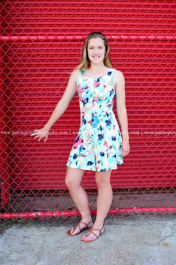 neon district Norfolk Virginia senior portrait Jan Casper Photography