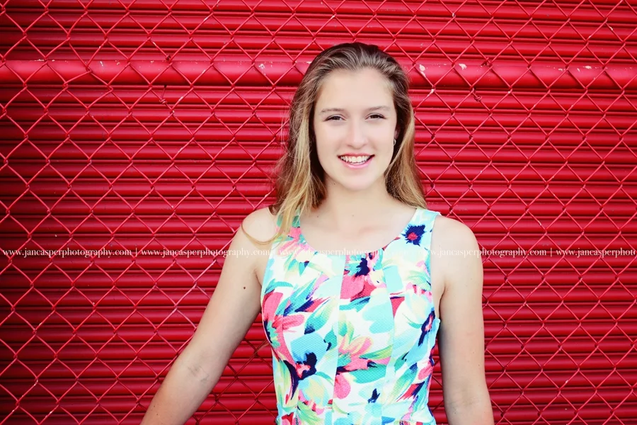 neon district Norfolk Virginia senior portrait Jan Casper Photography