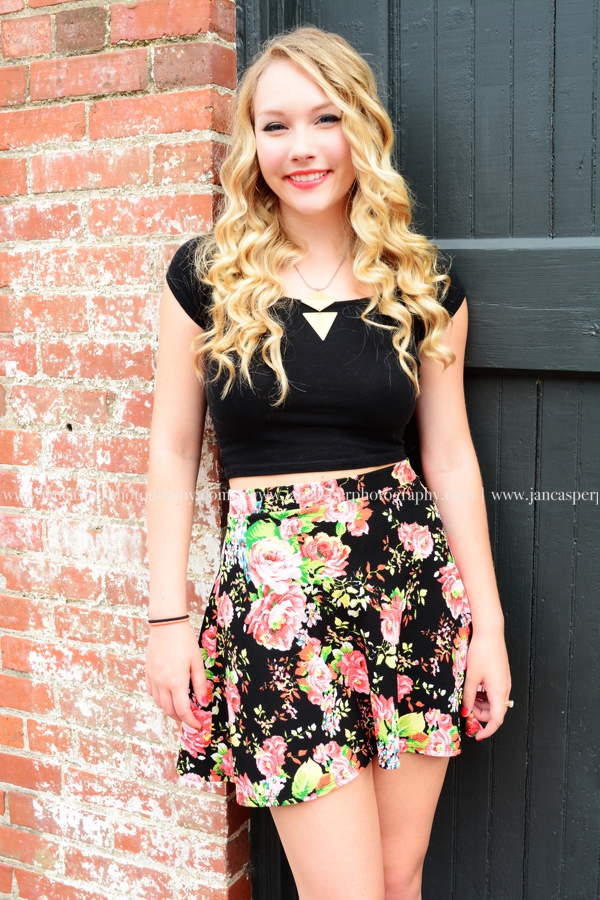 Freemason street downtown Norfolk senior portrait Virginia Jan Casper Photography