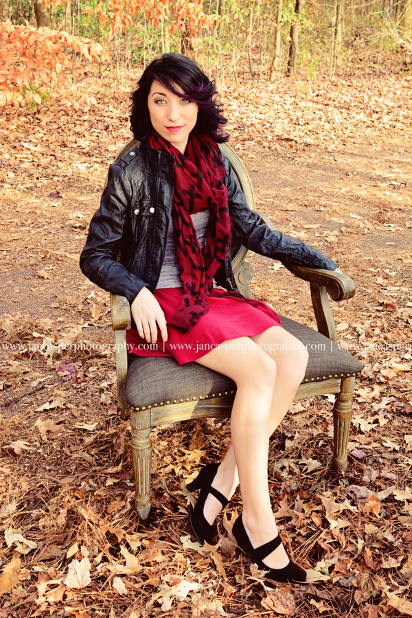 Oak Grove Lake Park Chesapeake Virginia fall senior portrait Jan Casper Photography