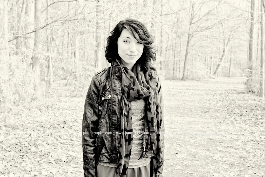 Oak Grove Lake Park Chesapeake Virginia fall senior portrait Jan Casper Photography