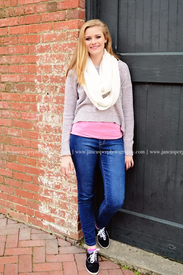 Freemason street downtown Norfolk Virginia senior portrait Jan Casper Photography