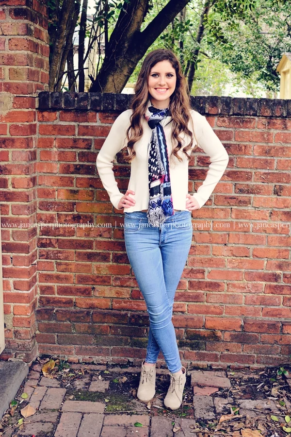 Freemason street downtown Norfolk Virginia senior portrait Jan Casper Photography