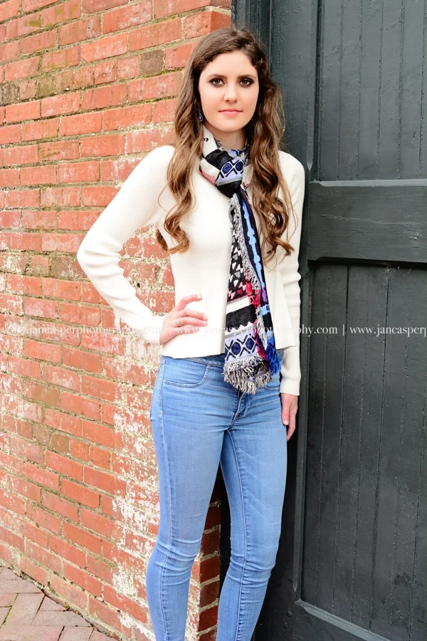 Freemason street downtown Norfolk Virginia senior portrait Jan Casper Photography