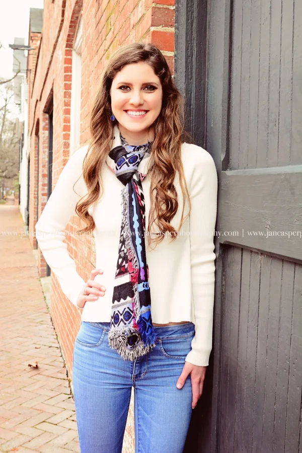 Freemason street downtown Norfolk Virginia senior portrait Jan Casper Photography