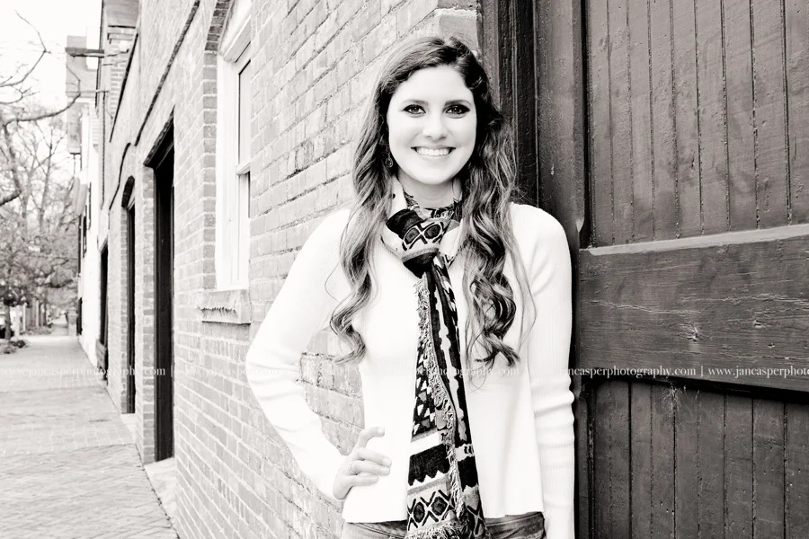 Freemason street downtown Norfolk Virginia senior portrait Jan Casper Photography