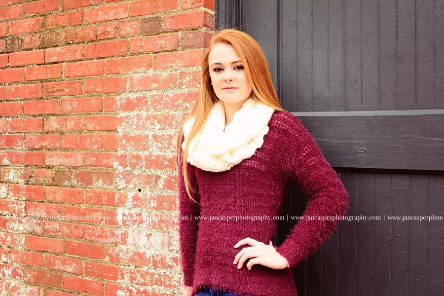 Freemason street downtown Norfolk Virginia senior portrait Jan Casper Photography