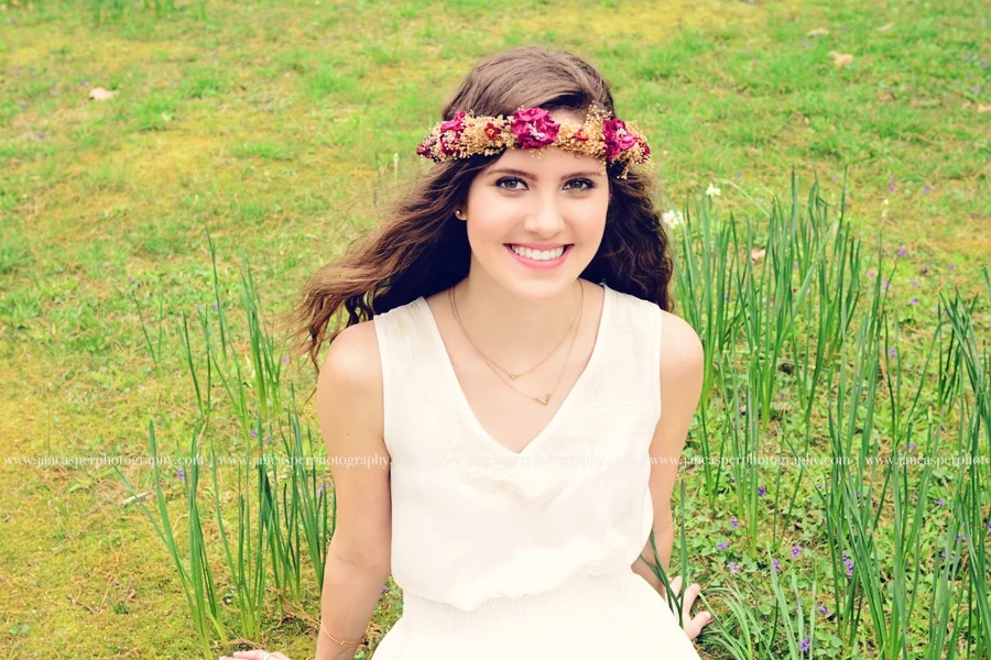 Norfolk Botanical Garden Virginia senior portrait Jan Casper Photography