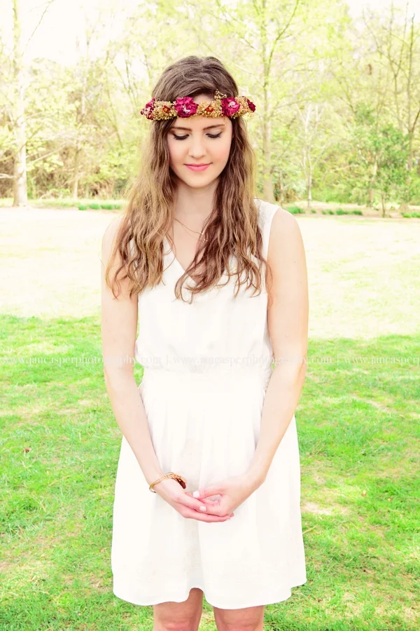 Norfolk Botanical Garden Virginia senior portrait Jan Casper Photography