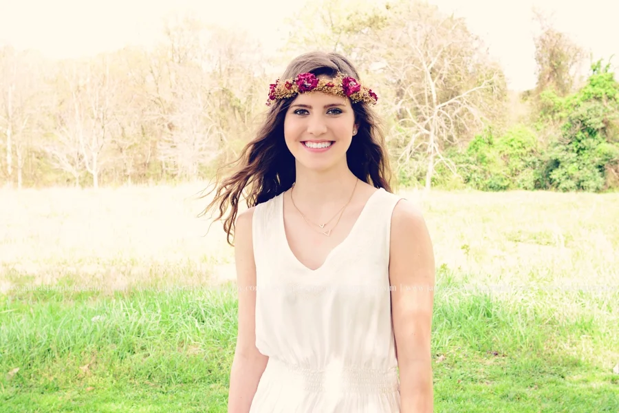 Norfolk Botanical Garden Virginia senior portrait Jan Casper Photography